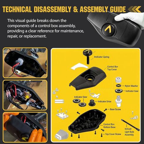 Top Cover Control Box Housing and Gear Kit Fits Fortrex & Maxxum 2280202 2282500 | Complete Replacement Kit with Gears, Springs & Hardware in Kuwait