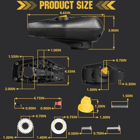 Top Cover Control Box Housing and Gear Kit Fits Fortrex & Maxxum 2280202 2282500 | Complete Replacement Kit with Gears, Springs & Hardware in Kuwait