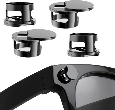 [4 عبوات] أغطية حجب ضوء LED قابلة للتعديل لـ Ray-Ban Meta Wayfarer، Skyler، بطانة الرأس (الجيل 2)، نظارات Oakley Meta، سهلة حجب ضوء LED عند التسجيل، الاستخدام ليلاً ونهارًا، حماية الخصوصية (4) in Kuwait