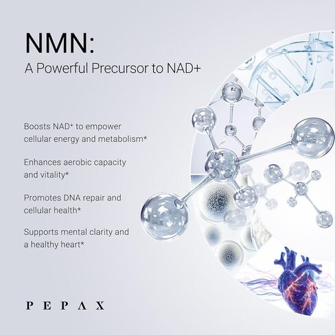 NMN Supplement 500mg - 99% Pure NMN Supplement Capsules for Increased NAD Levels & Healthy Aging - Third Party Tested Stabilized Capsules, cGMP Certified, 90 Liposomal NMN (45 Servings) in Saudi Arabia