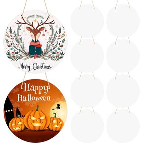 10 لافتات قرصية معلقة على باب الألومنيوم، 12 في الفراغات الزخرفية غير المكتملة لمشروعات التسامي اليدوية، تأتي مع خطافات وحبال in Kuwait