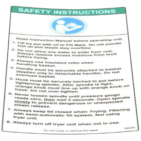 ملصق تعليمات غطاء الخطاف Bki N0345 in Kuwait