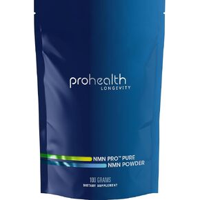 مسحوق ProHealth NMN Pro (30 جرامًا) تم اختباره سريريًا بواسطة Uthever® NMN. NAD + سلائف للطاقة الخلوية ودعم الميتوكوندريا والشيخوخة الصحية. صُنع في الولايات المتحدة الأمريكية، وتم اختباره ثلاث مرات في المعمل in Kuwait