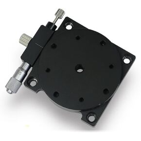 Motorized Rotary Positioning Stage RS60-L Manual Rotary Slide, Rotary Gauge Shifting Table, R-axis Adjustment, high-Precision Micrometer fine-Tuning, Load: 29.4N in Kuwait