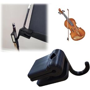 حامل قوس لحامل الموسيقى مع مشبك قلم رصاص - منظم خطاف قابل للطي للكمان والفيولا والتشيلو والباس، وشماعات الكمان in Kuwait