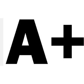 A+ 250 Pcs Stickers Pack 2.25 x 1.25 in Teacher Plus A Student School Grade in Kuwait