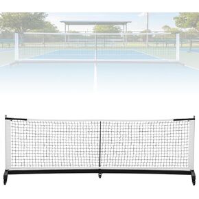 حامل شبكي احترافي للعبة كرة المخلل مع عجلات، حامل شبكي قابل للتعديل، معدات تدريب خفيفة الوزن بطول 22 قدمًا in Kuwait