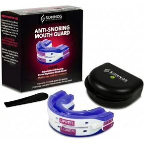 Somnos Anti Snore Mouthguard - Adjustable Sleep Mouth Guard for Snoring - Lightweight, Comfortable, and Effective for Reducing Snoring - Better Sleep Starts Here™ - Large Size … in Saudi Arabia