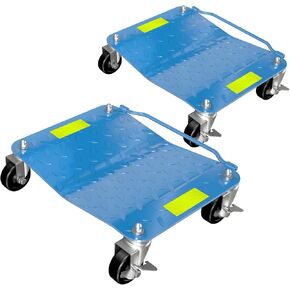 مجموعة دوللي سيارة بسعة 4,6000 رطل، دوللي عجلة سيارة مع شريط عاكس، دمية متحركة للسيارة مع عجلة وفرامل دوارة 360 درجة، دوللي مركبة شديدة التحمل مع مقبض محمول، لتحريك السيارة in Kuwait