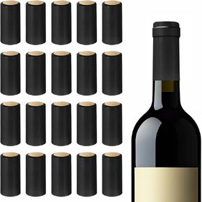 PATIKIL PVC Heat Shrink Cap 30x60mm, 120 Pcs Bottle Sealer Wine Shrink Wrap Caps for Wine Cellars Home Use Party Favors Oil Bottles, White in Saudi Arabia