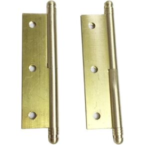 3.15 بوصة 80 مم مفصلات نحاسية قابلة للفصل للباب الأيمن/الأيسر مع مسامير 2 قطعة (أسود/ذهبي) in Kuwait