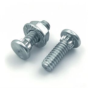 Garage Door Vertical/Curve Track Bolts and Lock Nuts, Garage Door Fastener 1/4" x 5/8" Flathead Knurled Neck Bolt (25 Set) in Saudi Arabia