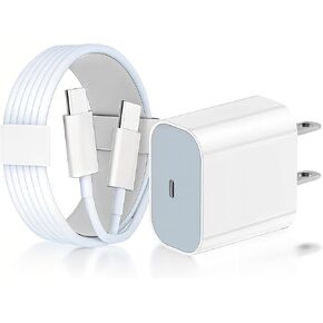 كتلة شاحن USB ， PD20W كتلة شاحن USBC و USB الشحن السريع شحن المكونات المزدوجة للمنفذ المنفذ ， متوافق مع الهاتف 16/15/14/13/11/11/X/8 ، PAD ، SAM SUNG ، Google ، Galaxy & More in Kuwait