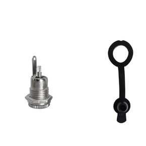 fengpeng 5.5mm x 2.1mm/5.5x2. DC Power Jack Socket Female Panel Mount Connector Metal Interface Plug Wire Terminals(2.1 and Waterproof,5pcs) in Kuwait