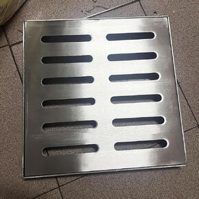 Heavy Duty Stainless Steel Drain Grate - Fast Water Drainage Solution for Indoor & Outdoor Use, Durable Floor Cover, Rust-Resistant, Easy Installation in Kuwait