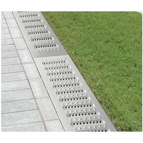 Heavy Duty Stainless Steel Drain Grates - Durable Flat Covers for Outdoor Drainage, Sidewalks, Driveways & Patios - Rust Resistant, Easy Install, Enhanced Safety in Kuwait