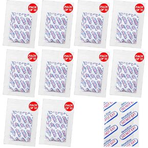 auhanth 100 Packs 100CC Oxygen Absorbers (10 Packs of 10), Food Grade Oxygen Absorbers for Long Term Food Storage in Vacuum Bag, Applicable to Mason Jars, Vacuum Storage Bags in Kuwait