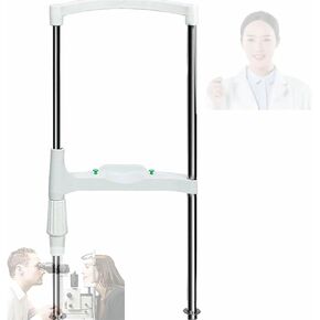 دعم الجبين من النوع H قابل للتعديل | ارتفاع 26-36 سم | مسند الذقن المنحني | ملحقات قياس البصر لمحلات النظارات ومستشفيات العيون وتدريب الرؤية- in Kuwait