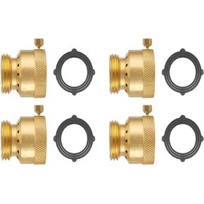 3/4 Inch FHT x 3/4 Inch MHT Brass Hose Bib Backflow Preventer,Vacuum Breakers Outside Faucet, Garden Hose Bib for Outdoor Faucet（15 pack） in Saudi Arabia