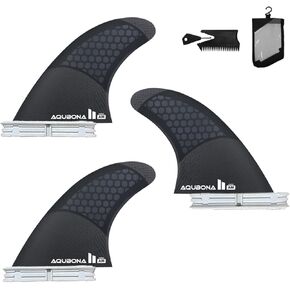 زعانف لوح التزلج مفردة بعلامة تبويب مزدوجة FinG3/G5/G6/G7 نصف كربون + زعانف لركوب الأمواج على شكل قرص العسل مجموعة دفع ثلاثية الزعانف in Kuwait