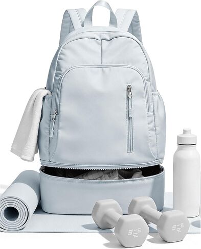 Small Black Gym Backpack for Women Men, Waterproof Gym Track Bag with Expandable Shoe Compartment, Lightweight Mini Casual Daypack Sports Back Pack for Travel Hiking Dance Yoga Fitness Track in Kuwait