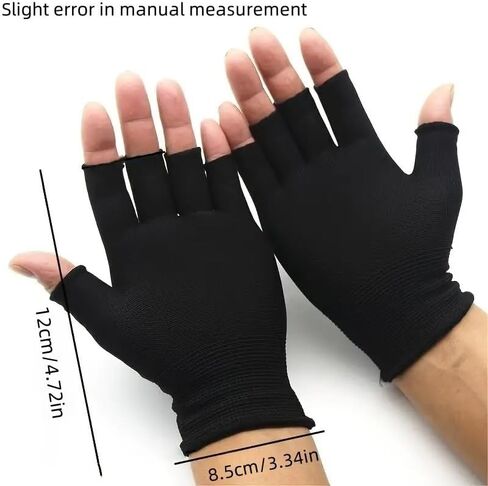 1 Pair of Half Finger Gloves, Breathable Cotton Blend, Suitable for Outdoor Fishing and Cycling Sports, and Fitness in Saudi Arabia