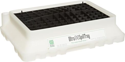 صينية UltraTech 1060 من البولي إيثيلين فائقة الانسكاب P2، سعة 1.8 جالون، ضمان لمدة 5 سنوات، مجموعة بيضاء مكونة من قطعتين in Kuwait