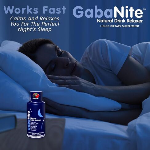 Sleep Aid, Natural Sleep Aid for Adults (12 Pack), Supplement Drink, Plant Derived All Natural, Sugar Free, No Calories, Fast Acting, Non-Habit Forming, Calming Relaxing Aid in Saudi Arabia