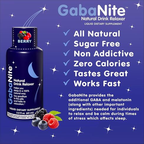 Sleep Aid, Natural Sleep Aid for Adults (12 Pack), Supplement Drink, Plant Derived All Natural, Sugar Free, No Calories, Fast Acting, Non-Habit Forming, Calming Relaxing Aid in Saudi Arabia