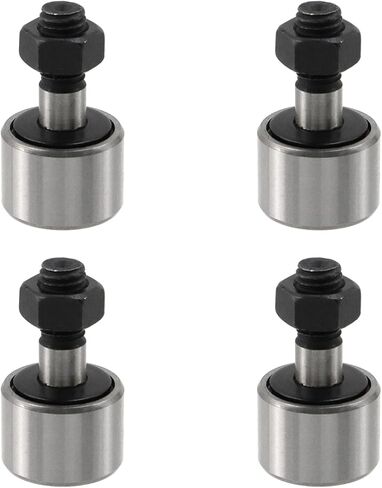 Oedema 4 Pcs Cam Followers KR13 CF5 Roller Track Runner Bearing M5 x 0.8mm Stud-Type Needle Roller Bearing for Heavy Duty in Saudi Arabia