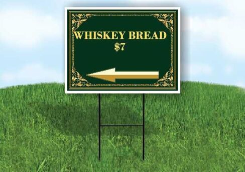 Whiskey Bread $7 St. Patrick'S Day Irish Clover Fancy Gold Directional Arrows A-Frame Double Sided 23x23 in. sign in Saudi Arabia