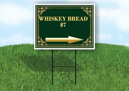 Whiskey Bread $7 St. Patrick'S Day Irish Clover Fancy Gold Directional Arrows A-Frame Double Sided 23x23 in. sign in Saudi Arabia