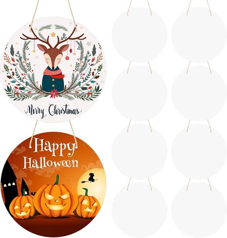 10 لافتات قرصية معلقة على باب الألومنيوم، 12 في الفراغات الزخرفية غير المكتملة لمشروعات التسامي اليدوية، تأتي مع خطافات وحبال in Kuwait