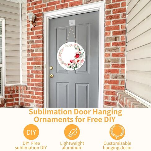 10 لافتات قرصية معلقة على باب الألومنيوم، 12 في الفراغات الزخرفية غير المكتملة لمشروعات التسامي اليدوية، تأتي مع خطافات وحبال in Kuwait