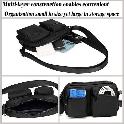 حقيبة كتف GORELAX مدمجة EDC Sling للرجال والنساء، حقيبة هاتف مقاومة للماء من النايلون، حقيبة كتف خفيفة الوزن للسفر in Kuwait