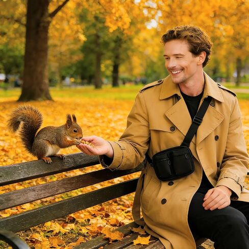 حقيبة كتف GORELAX مدمجة EDC Sling للرجال والنساء، حقيبة هاتف مقاومة للماء من النايلون، حقيبة كتف خفيفة الوزن للسفر in Kuwait