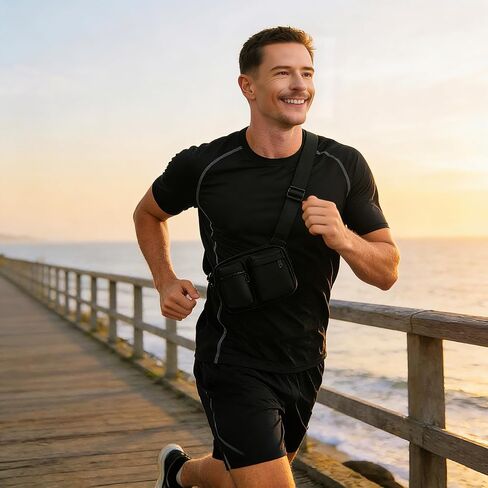 حقيبة كتف GORELAX مدمجة EDC Sling للرجال والنساء، حقيبة هاتف مقاومة للماء من النايلون، حقيبة كتف خفيفة الوزن للسفر in Kuwait