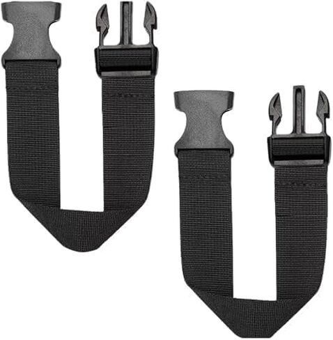 2Pcs Black Adjustable Fanny Pack Extender, Luggage Straps Travel Gear Buckle Adjustable Extension for Belt Waist Bum Bags Shoulder in Saudi Arabia
