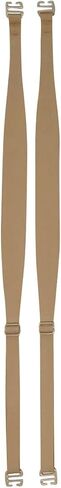 Clearly Gone: Invisible Clear Bra Straps Wide (20 mm), Quality Metal Hooks, 1 Pair in Saudi Arabia