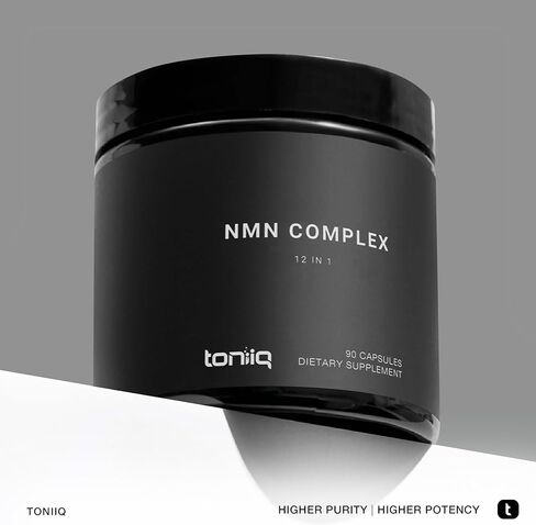 Toniiq NMN 12-in-1 Complex – 5 Liposomal Ingredients NMN, NAD+, CoQ10, Spermidine & Apigenin for Enhanced Absorption – Plus Resveratrol, Fisetin, Berberine & More – 90 Vegetarian Capsules in Saudi Arabia