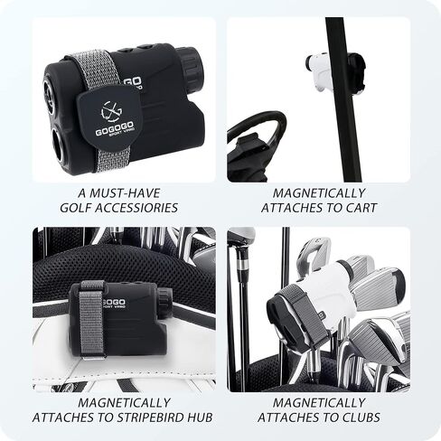 حزام مغناطيسي Gogogo Sport Vpro Range Finder مع شريط فيلكرو، حزام حامل محدد مدى الجولف قابل للتعديل للعربة والنادي، هدية للاعبي الجولف in Kuwait
