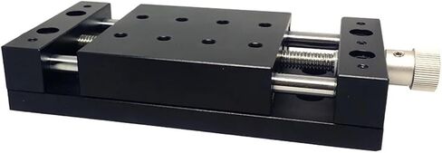 مرحلة تحديد المواقع الدوارة الآلية PT-S40 طاولة ترجمة يدوية أحادية البعد، طاولة منزلقة، السكتة الدماغية 40-80 مم، محمل مركزي 10-9 كجم مقاس 80 * 80 مم (PT-S40) in Kuwait