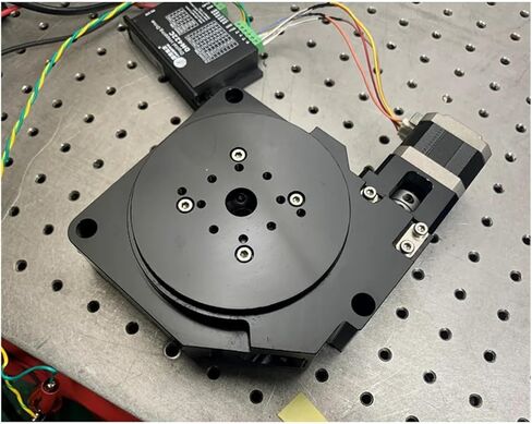 مرحلة تحديد المواقع الدوارة بمحرك بقطر مجوف 42 قرص دوار للمحرك المتدرج، لوحة فهرسة CNC، ترس دودي عالي الدقة للمحور R، قرص دوار أعلى الطاولة 100 مم in Kuwait