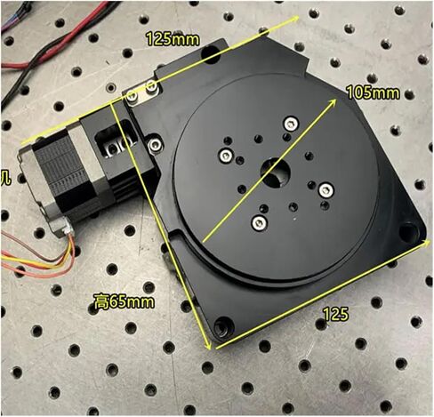 مرحلة تحديد المواقع الدوارة بمحرك بقطر مجوف 42 قرص دوار للمحرك المتدرج، لوحة فهرسة CNC، ترس دودي عالي الدقة للمحور R، قرص دوار أعلى الطاولة 100 مم in Kuwait