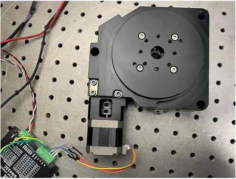 مرحلة تحديد المواقع الدوارة بمحرك بقطر مجوف 42 قرص دوار للمحرك المتدرج، لوحة فهرسة CNC، ترس دودي عالي الدقة للمحور R، قرص دوار أعلى الطاولة 100 مم in Kuwait