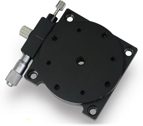 Motorized Rotary Positioning Stage RS60-L Manual Rotary Slide, Rotary Gauge Shifting Table, R-axis Adjustment, high-Precision Micrometer fine-Tuning, Load: 29.4N in Kuwait
