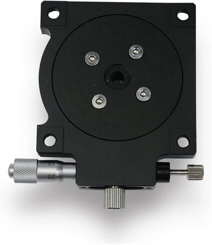 Motorized Rotary Positioning Stage RS60-L Manual Rotary Slide, Rotary Gauge Shifting Table, R-axis Adjustment, high-Precision Micrometer fine-Tuning, Load: 29.4N in Kuwait
