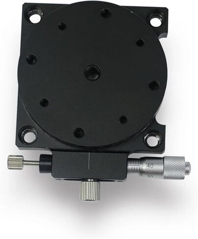 Motorized Rotary Positioning Stage RS60-L Manual Rotary Slide, Rotary Gauge Shifting Table, R-axis Adjustment, high-Precision Micrometer fine-Tuning, Load: 29.4N in Kuwait