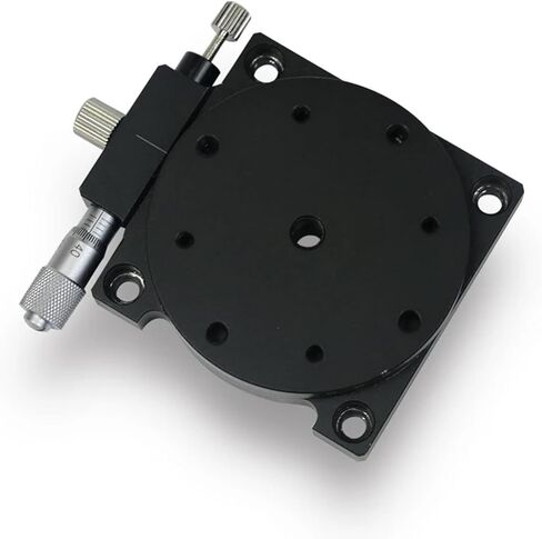 Motorized Rotary Positioning Stage RS60-L Manual Rotary Slide, Rotary Gauge Shifting Table, R-axis Adjustment, high-Precision Micrometer fine-Tuning, Load: 29.4N in Kuwait