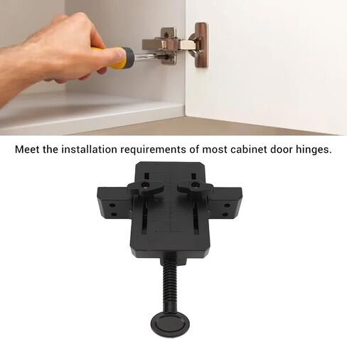 Cabinet Door Installation Positioner, Adjustable, Labor Saving, Multifunctional Woodworking Tool, ABS Material, Suitable for Home Use in Saudi Arabia